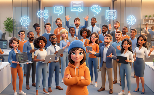 Kodixa-Yazilim-Danismanlik-web-gorsel-3d-karakter-banner-uzman-kadro